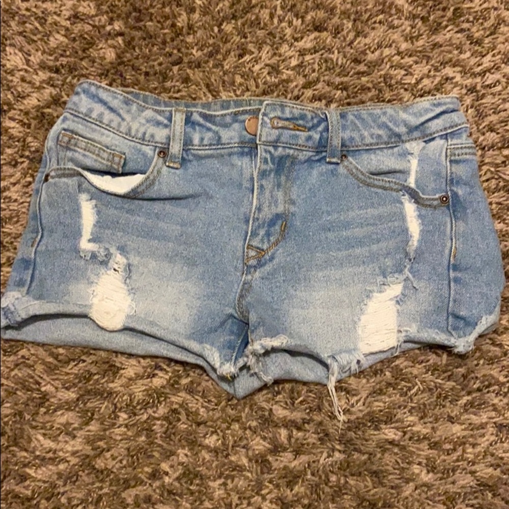 Denim shorts